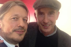 Richard Herring's Leicester Square Theatre Podcast. Image shows from L to R: Richard Herring, Steve Coogan