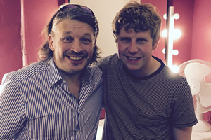 Richard Herring's Leicester Square Theatre Podcast. Image shows from L to R: Richard Herring, Josh Widdicombe