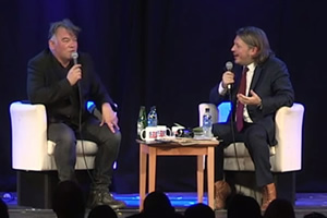 Richard Herring's Leicester Square Theatre Podcast. Image shows from L to R: Stewart Lee, Richard Herring
