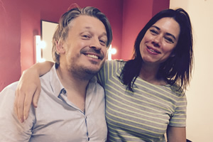 Richard Herring's Leicester Square Theatre Podcast. Image shows from L to R: Richard Herring, Lou Sanders
