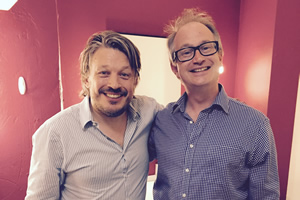 Richard Herring's Leicester Square Theatre Podcast. Image shows from L to R: Richard Herring, Robin Ince