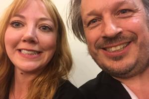 Richard Herring's Leicester Square Theatre Podcast. Image shows from L to R: Diane Morgan, Richard Herring