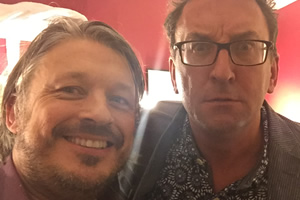 Richard Herring's Leicester Square Theatre Podcast. Image shows from L to R: Richard Herring, Lee Mack