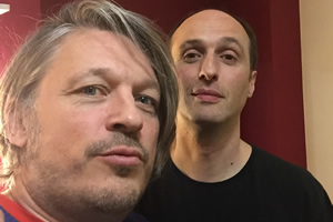 Richard Herring's Leicester Square Theatre Podcast. Image shows from L to R: Richard Herring, Robert Popper