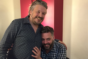 Richard Herring's Leicester Square Theatre Podcast. Image shows from L to R: Richard Herring, Iain Lee