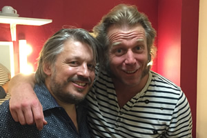 Richard Herring's Leicester Square Theatre Podcast. Image shows from L to R: Richard Herring, Tony Law