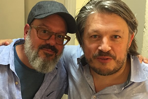 Richard Herring's Leicester Square Theatre Podcast. Image shows from L to R: David Cross, Richard Herring