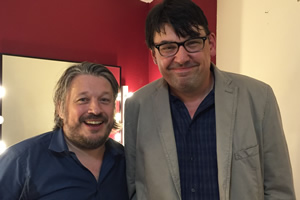 Richard Herring's Leicester Square Theatre Podcast. Image shows from L to R: Richard Herring, Graham Linehan