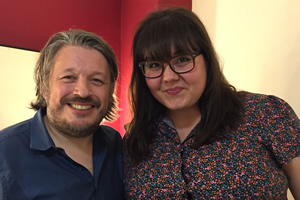 Richard Herring's Leicester Square Theatre Podcast. Image shows from L to R: Richard Herring, Sofie Hagen