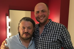 Richard Herring's Leicester Square Theatre Podcast. Image shows from L to R: Richard Herring, Tom Parry