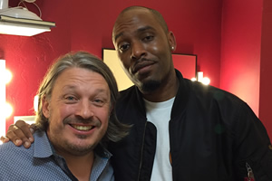 Richard Herring's Leicester Square Theatre Podcast. Image shows from L to R: Richard Herring, Dane Baptiste