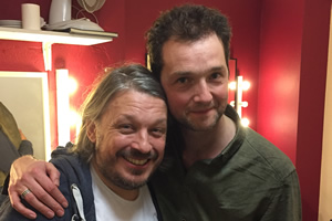 Richard Herring's Leicester Square Theatre Podcast. Image shows from L to R: Richard Herring, Chris Addison