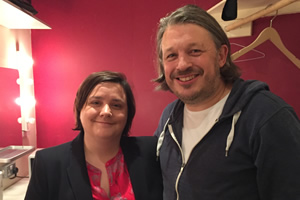 Richard Herring's Leicester Square Theatre Podcast. Image shows from L to R: Susan Calman, Richard Herring