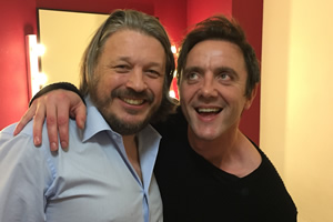 Richard Herring's Leicester Square Theatre Podcast. Image shows from L to R: Richard Herring, Peter Serafinowicz