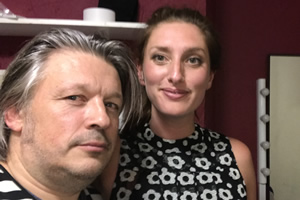 Richard Herring's Leicester Square Theatre Podcast. Image shows from L to R: Richard Herring, Jessica Knappett