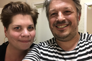 Richard Herring's Leicester Square Theatre Podcast. Image shows from L to R: Katy Brand, Richard Herring