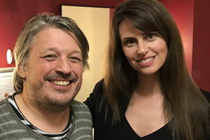 Richard Herring's Leicester Square Theatre Podcast. Image shows from L to R: Richard Herring, Ellie Taylor