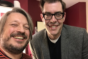 Richard Herring's Leicester Square Theatre Podcast. Image shows from L to R: Richard Herring, Richard Osman