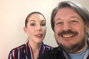 Richard Herring's Leicester Square Theatre Podcast. Image shows from L to R: Katherine Ryan, Richard Herring