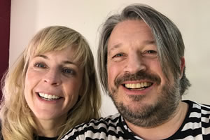 Richard Herring's Leicester Square Theatre Podcast. Image shows from L to R: Maria Bamford, Richard Herring