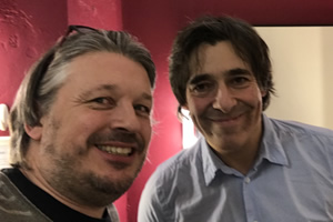 Richard Herring's Leicester Square Theatre Podcast. Image shows from L to R: Richard Herring, Mark Steel