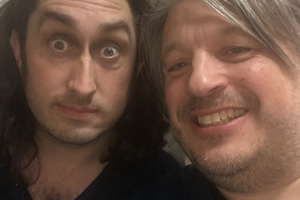 Richard Herring's Leicester Square Theatre Podcast. Image shows from L to R: Ross Noble, Richard Herring