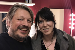 Richard Herring's Leicester Square Theatre Podcast. Image shows from L to R: Richard Herring, Alice Lowe