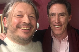 Richard Herring's Leicester Square Theatre Podcast. Image shows from L to R: Richard Herring, Rob Brydon