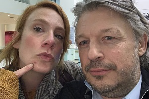 Richard Herring's Leicester Square Theatre Podcast. Image shows from L to R: Sara Barron, Richard Herring
