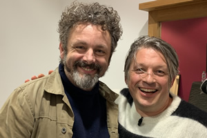 Richard Herring's Leicester Square Theatre Podcast. Image shows from L to R: Michael Sheen, Richard Herring