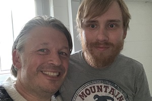 RHLSTP with Richard Herring. Image shows from L to R: Richard Herring, Bobby Mair