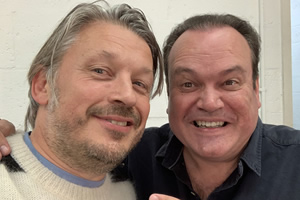 RHLSTP with Richard Herring. Image shows from L to R: Richard Herring, Shaun Williamson