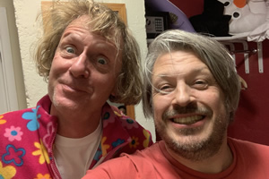 RHLSTP with Richard Herring. Image shows from L to R: Grayson Perry, Richard Herring