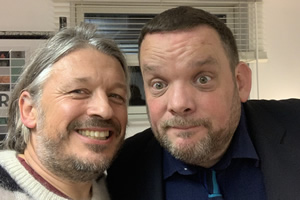 RHLSTP with Richard Herring. Image shows from L to R: Richard Herring, Mark Olver