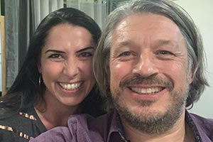 Image shows from L to R: Francesca Stavrakopoulou, Richard Herring