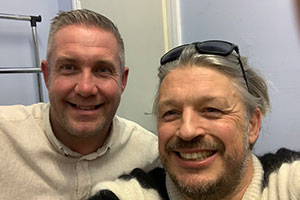 RHLSTP with Richard Herring. Image shows from L to R: Jon Parkin, Richard Herring