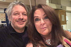 RHLSTP with Richard Herring. Image shows from L to R: Richard Herring, Kate Robbins