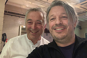 RHLSTP with Richard Herring. Image shows from L to R: Frank Cottrell-Boyce, Richard Herring