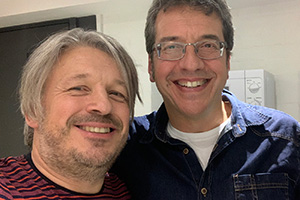 Image shows from L to R: Richard Herring, George Monbiot