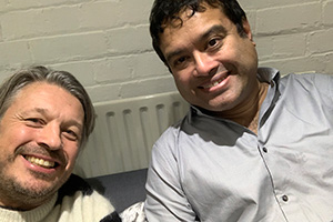 RHLSTP with Richard Herring. Image shows from L to R: Richard Herring, Paul Sinha