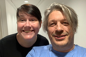 RHLSTP with Richard Herring. Image shows from L to R: Bethany Black, Richard Herring