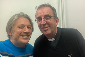 RHLSTP with Richard Herring. Image shows from L to R: Richard Herring, Richard Coles