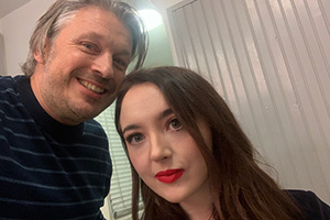 RHLSTP with Richard Herring. Image shows from L to R: Richard Herring, Fern Brady