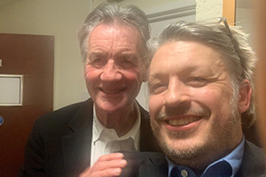 RHLSTP with Richard Herring. Image shows from L to R: Michael Palin, Richard Herring