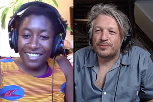 RHLSTP with Richard Herring. Image shows from L to R: Sophie Duker, Richard Herring