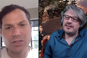 Image shows from L to R: Michael Ian Black, Richard Herring