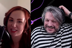 RHLSTP with Richard Herring. Image shows from L to R: Catherine Bohart, Richard Herring