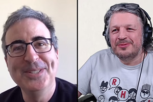 Image shows from L to R: John Oliver, Richard Herring