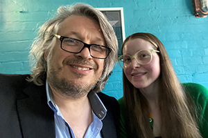 RHLSTP with Richard Herring. Image shows from L to R: Richard Herring, Jessie Cave
