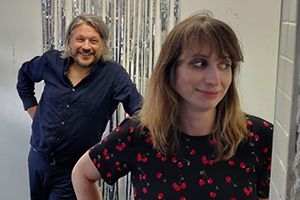 RHLSTP with Richard Herring. Image shows from L to R: Richard Herring, Isy Suttie
